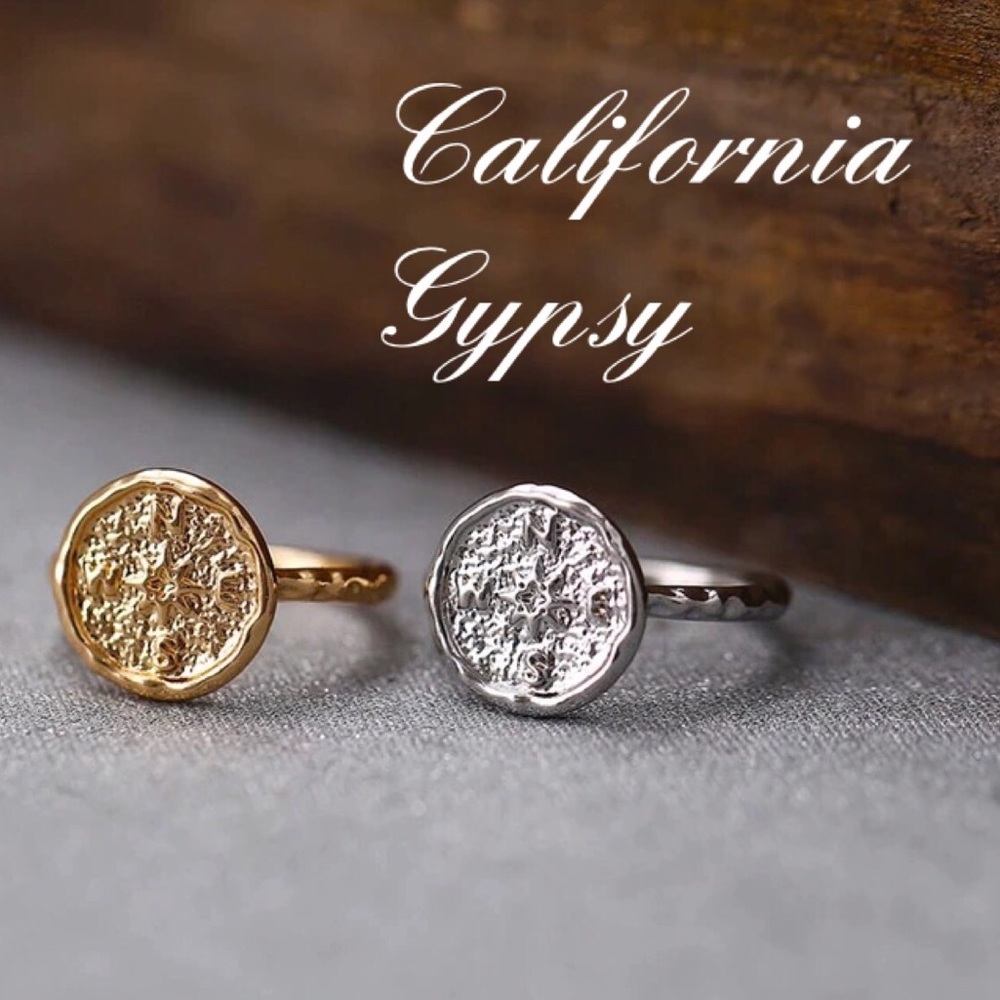 Beach boho gypsy wanderlust compass ring - Picture 6 of 6